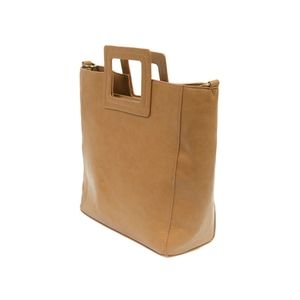 Sydney Square Handle Tote- Color Camel